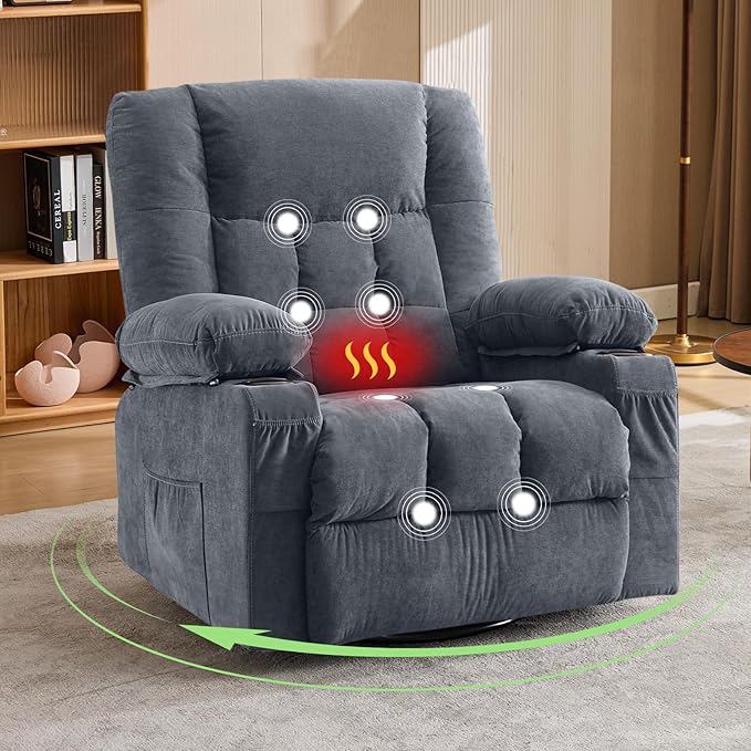 Power Lift Recliner Chair with Massage & Heat
