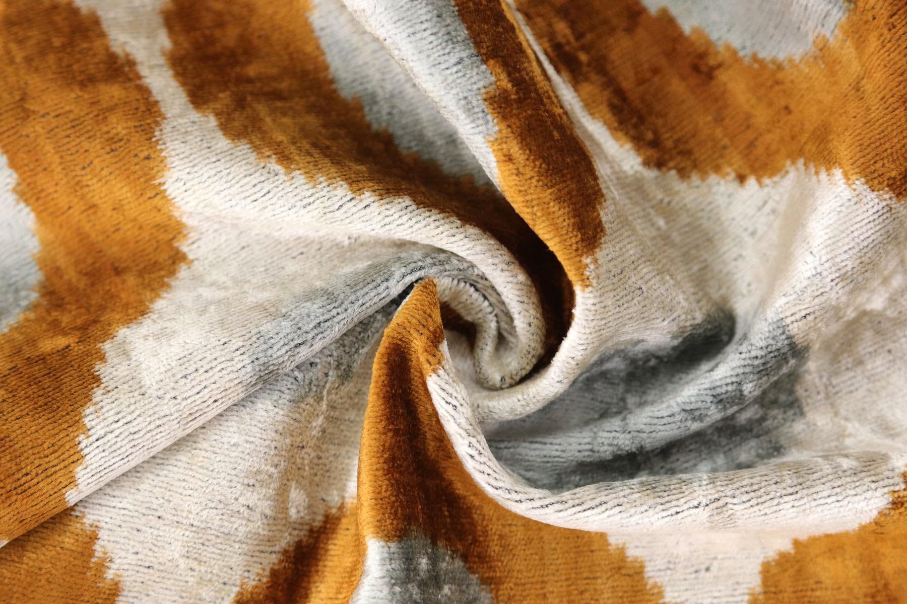 CANVELLO Amber & Gray Circle Velvet Pillow 20x20 – Handcrafted Luxury