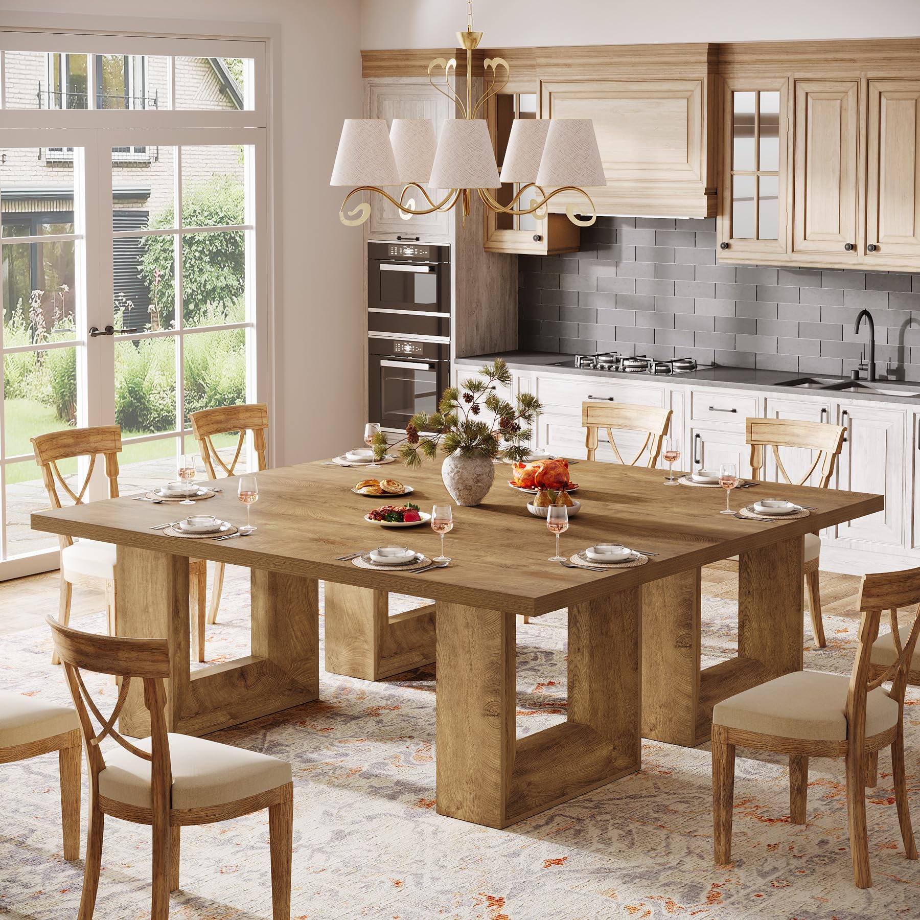 Farmhouse Dining Table, 63" Rectangular