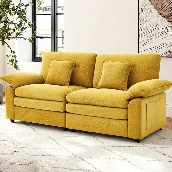 Deep Seat Chenille Loveseat