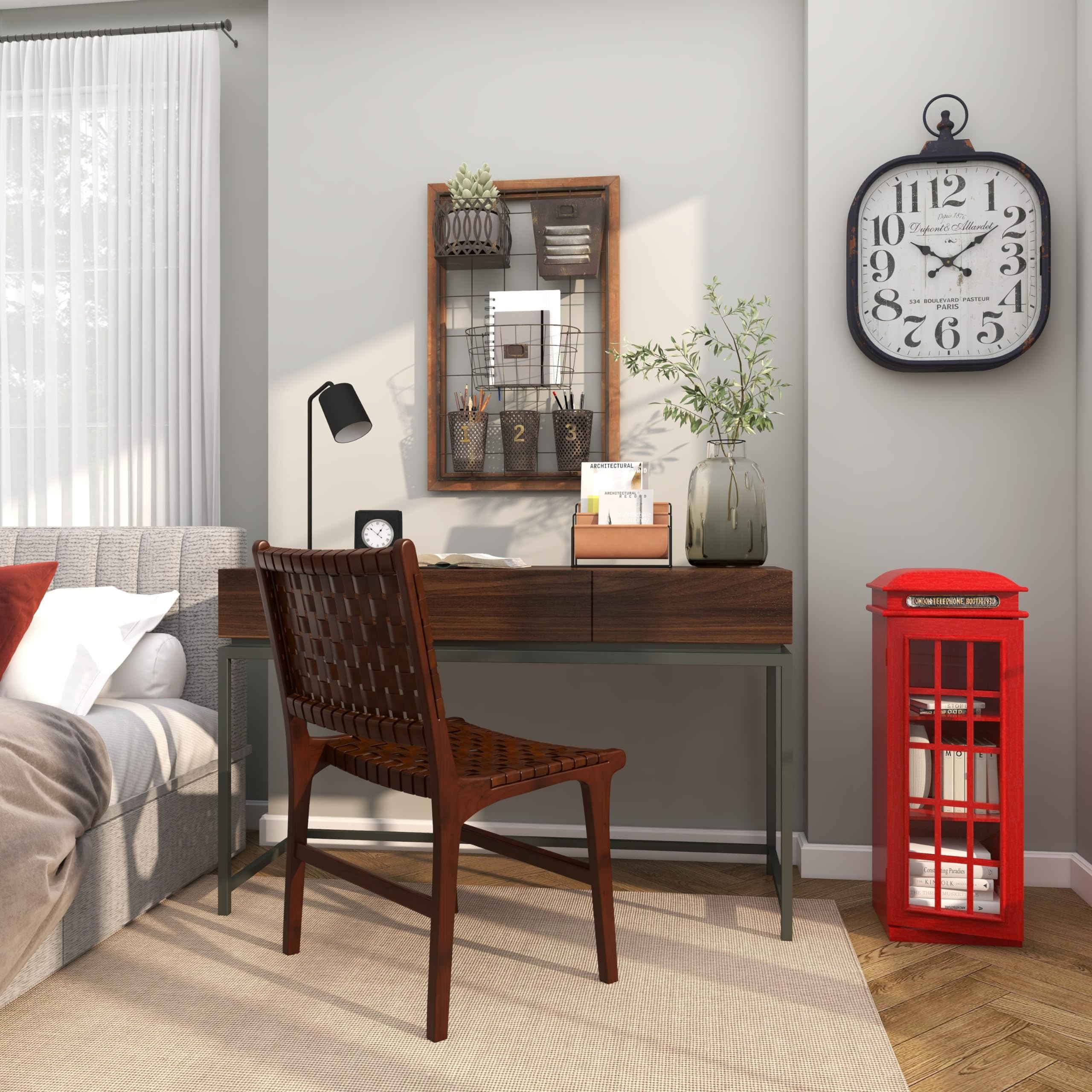 London Telephone Booth Storage Cabinet