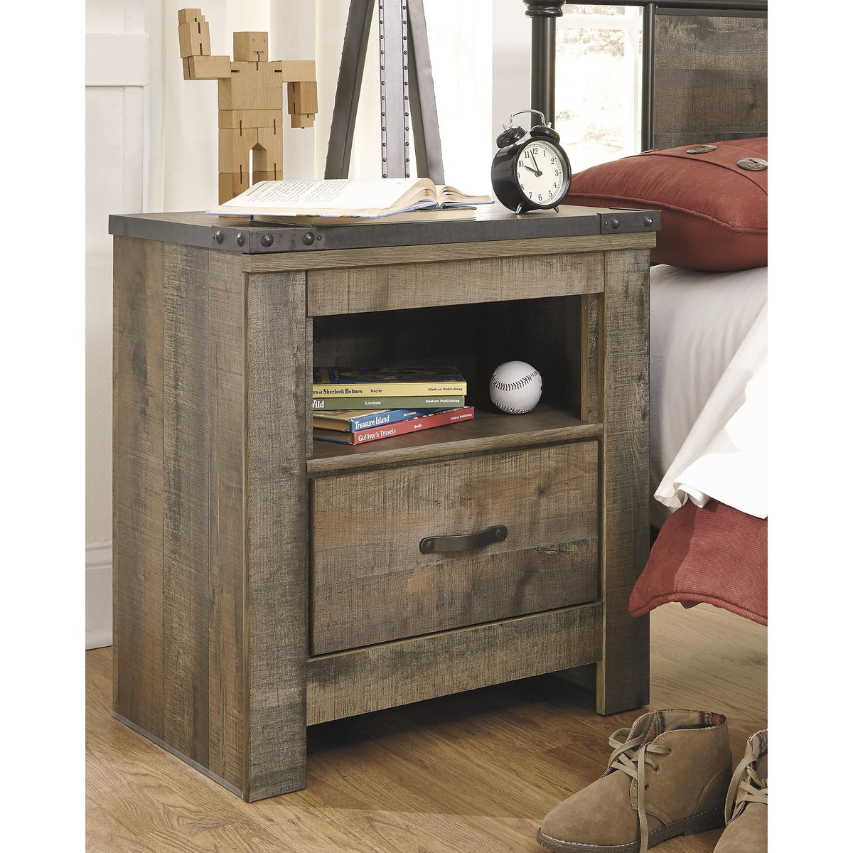 Nightstand with USB Charging