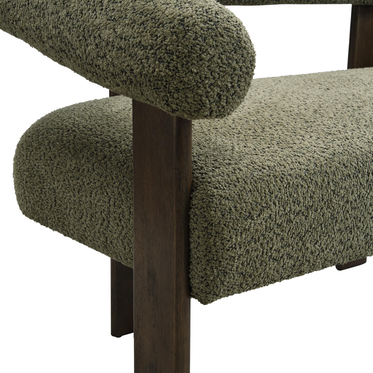 Modern Boucle Loveseat