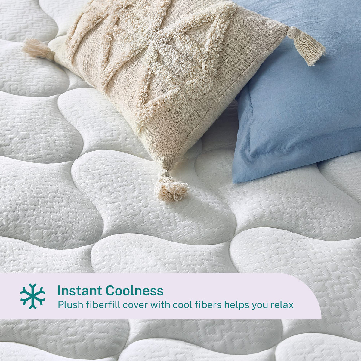 King Cooling Gel Memory Foam Mattress Topper