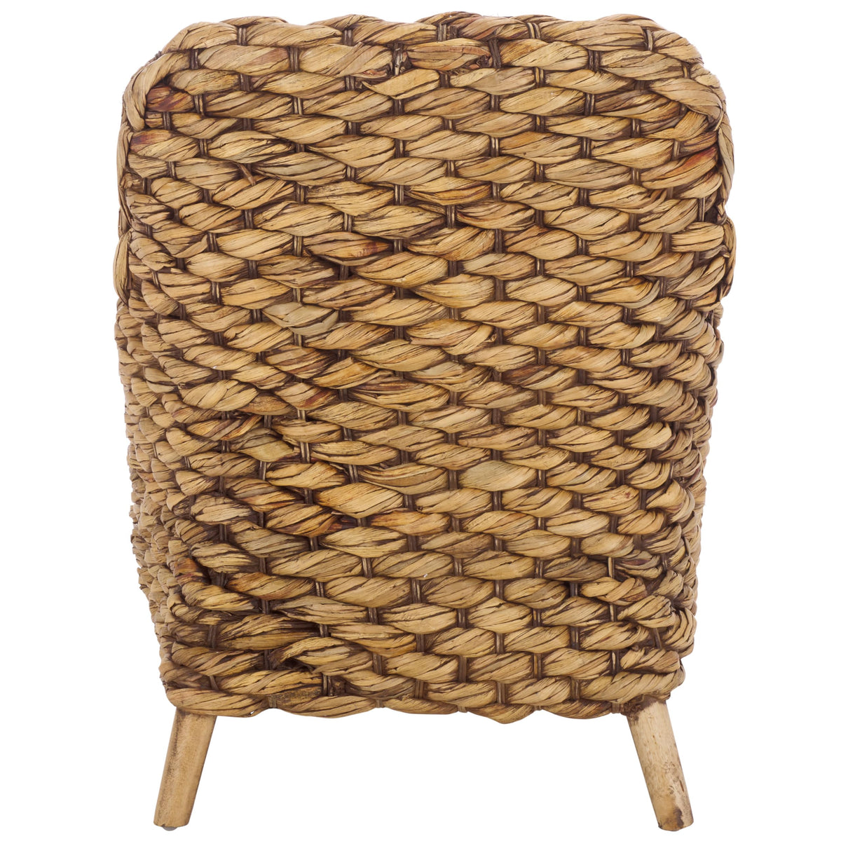 SAFAVIEH Purrl Hyacinth Wood Accent Chair, 25.59" White/Brown Wash ACH6533B