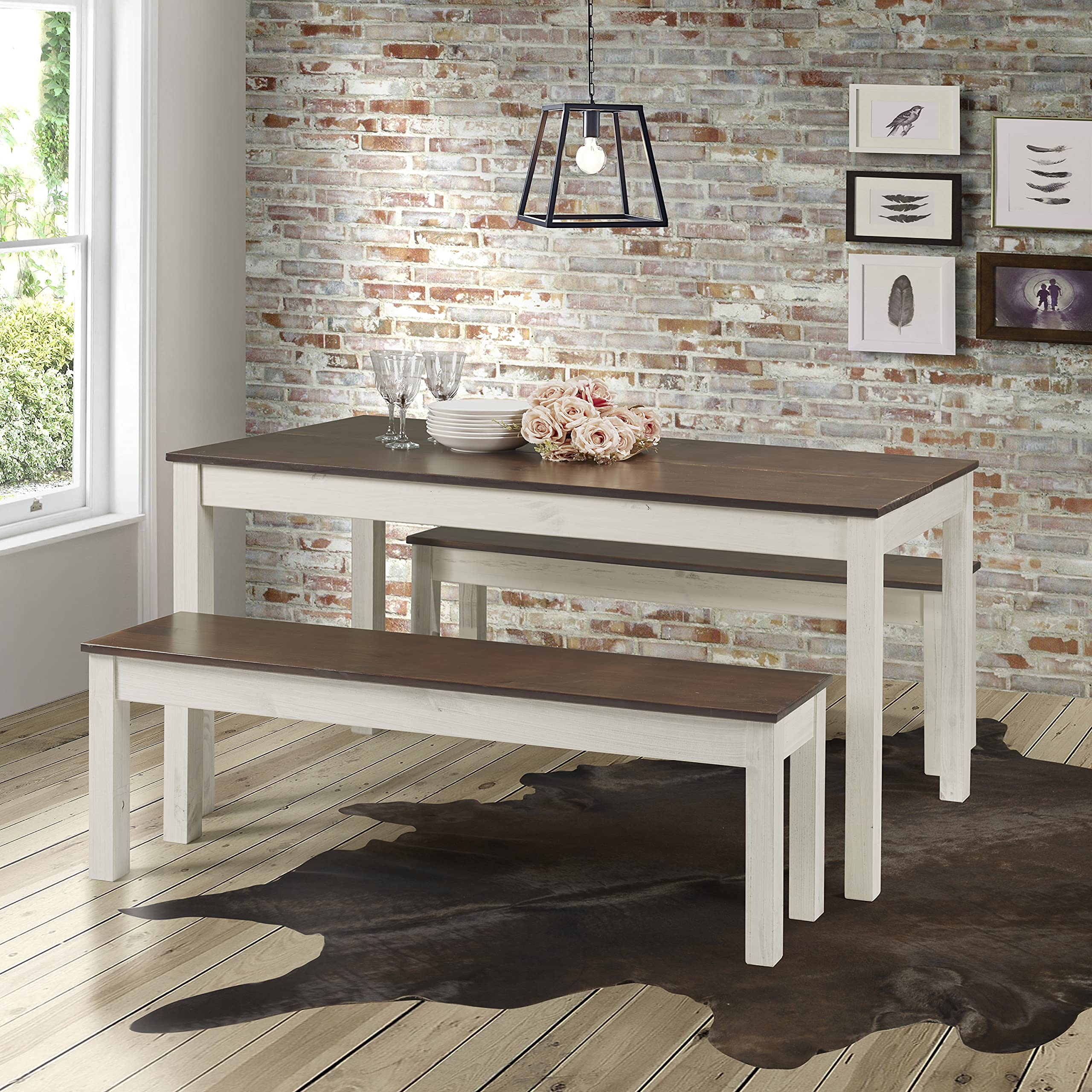 Pine Wood Entryway & Dining Bench