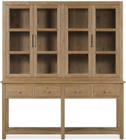 Hooker Driftwood Display Sideboard in Light Brown Wood Furniture