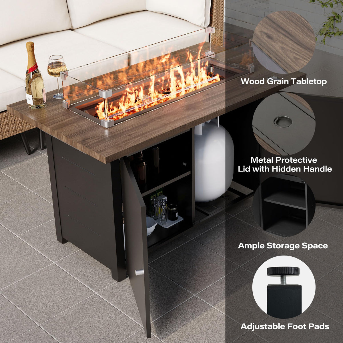 Propane Fire Pit Table