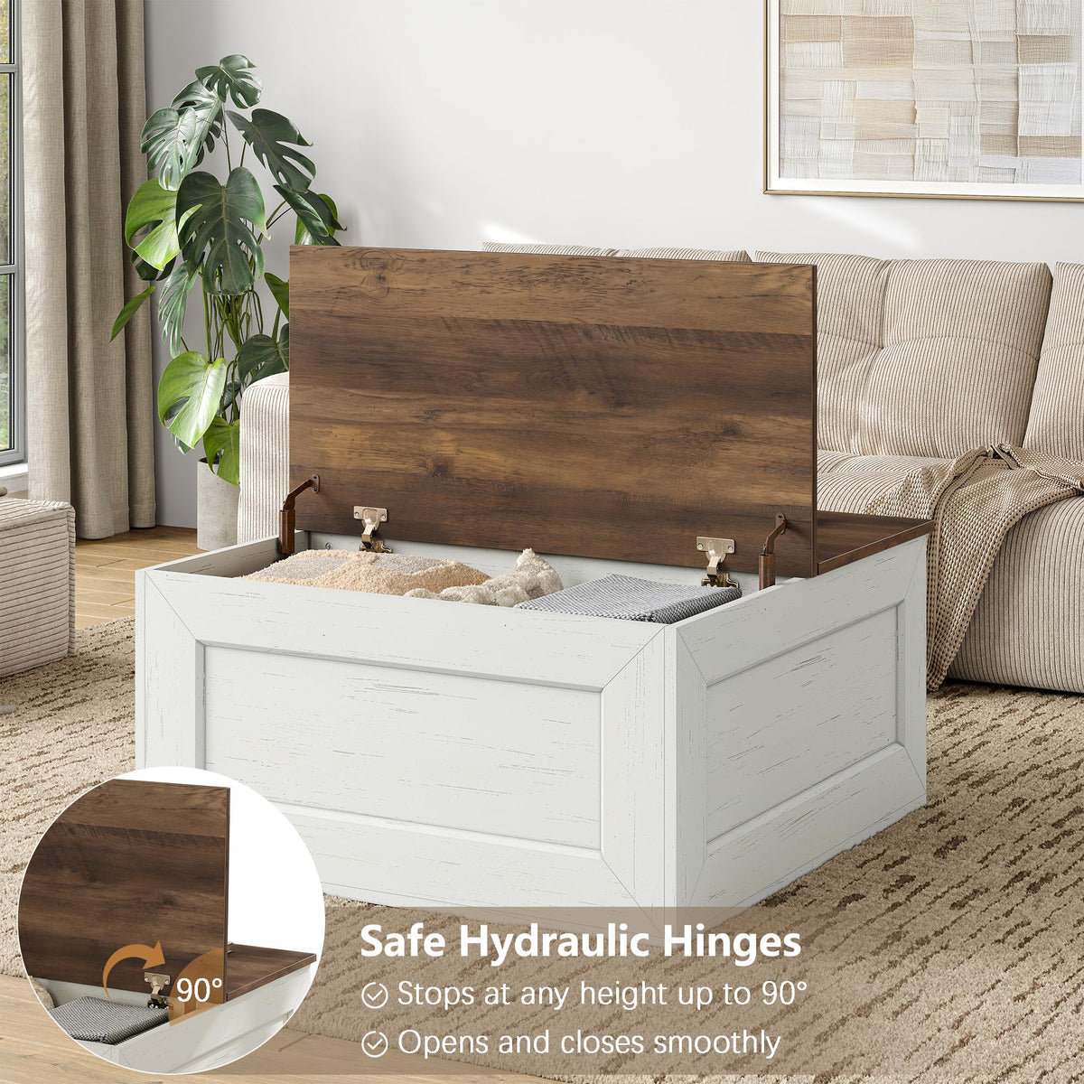 Square Lift-Top Coffee Table