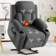 Chenille Power Lift Recliner