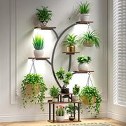8-Tier Vertical Plant Stand with Grow Lights