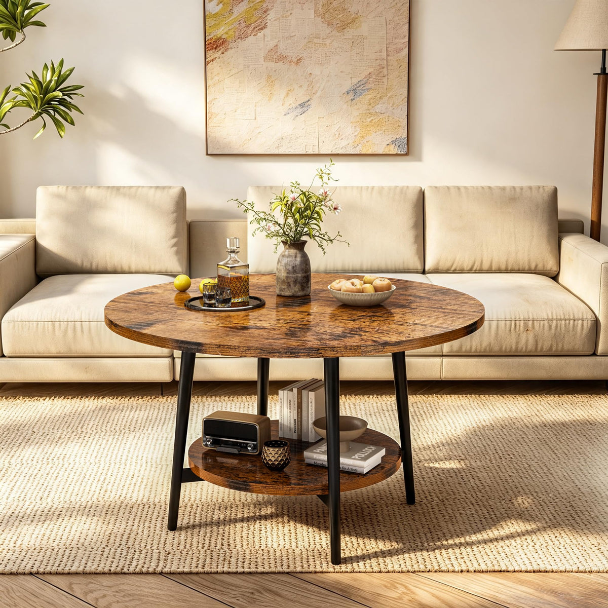 AWQM Coffee Table, Coffee Table Set of 3, Coffee Tables for Living Room