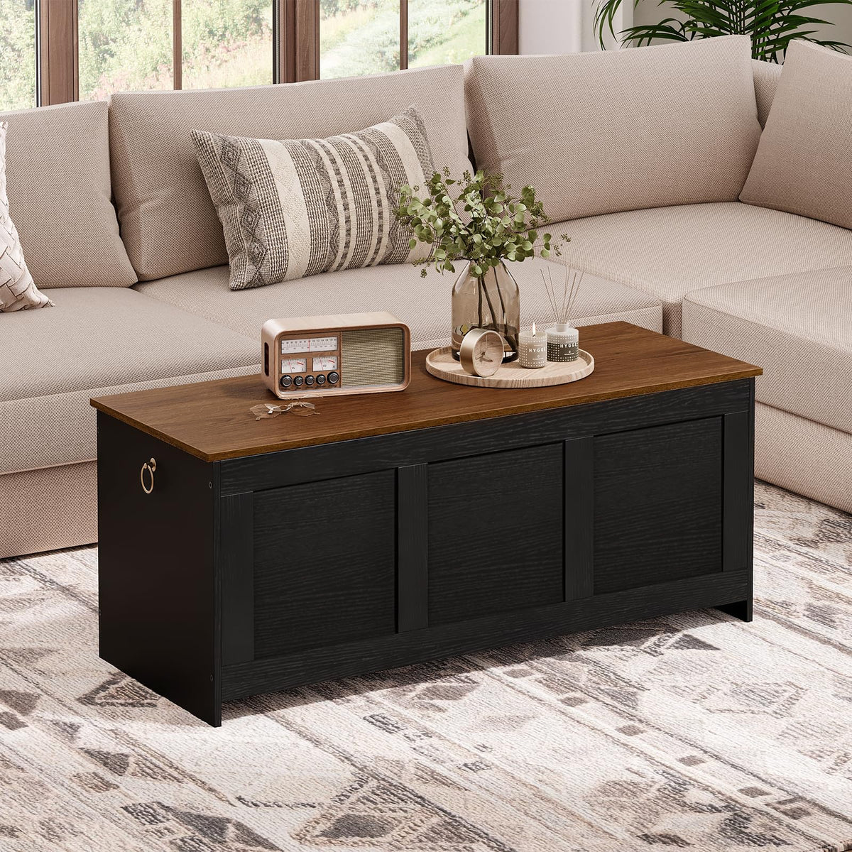Lift-Top Storage Bench
