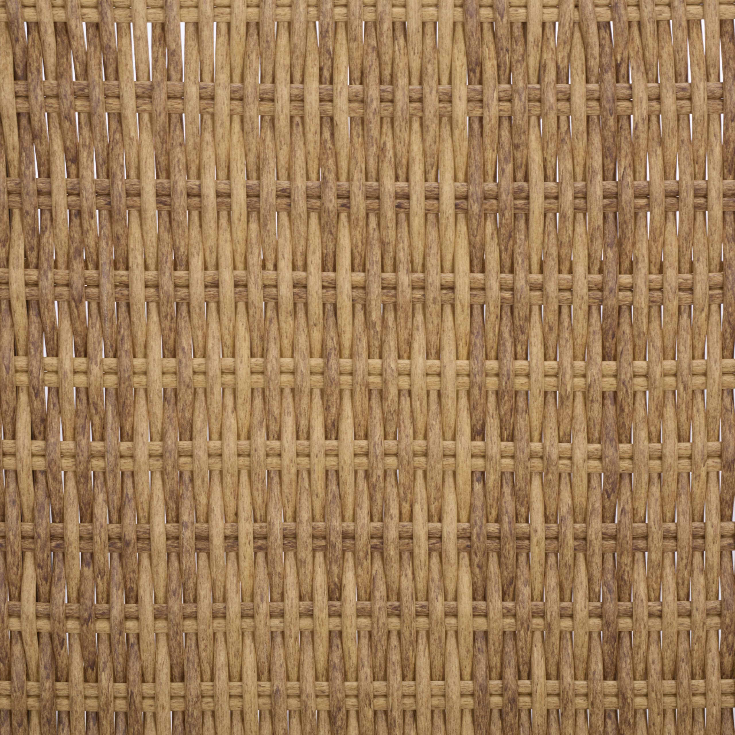Handwoven Wicker Patio Bench – Fully Assembled