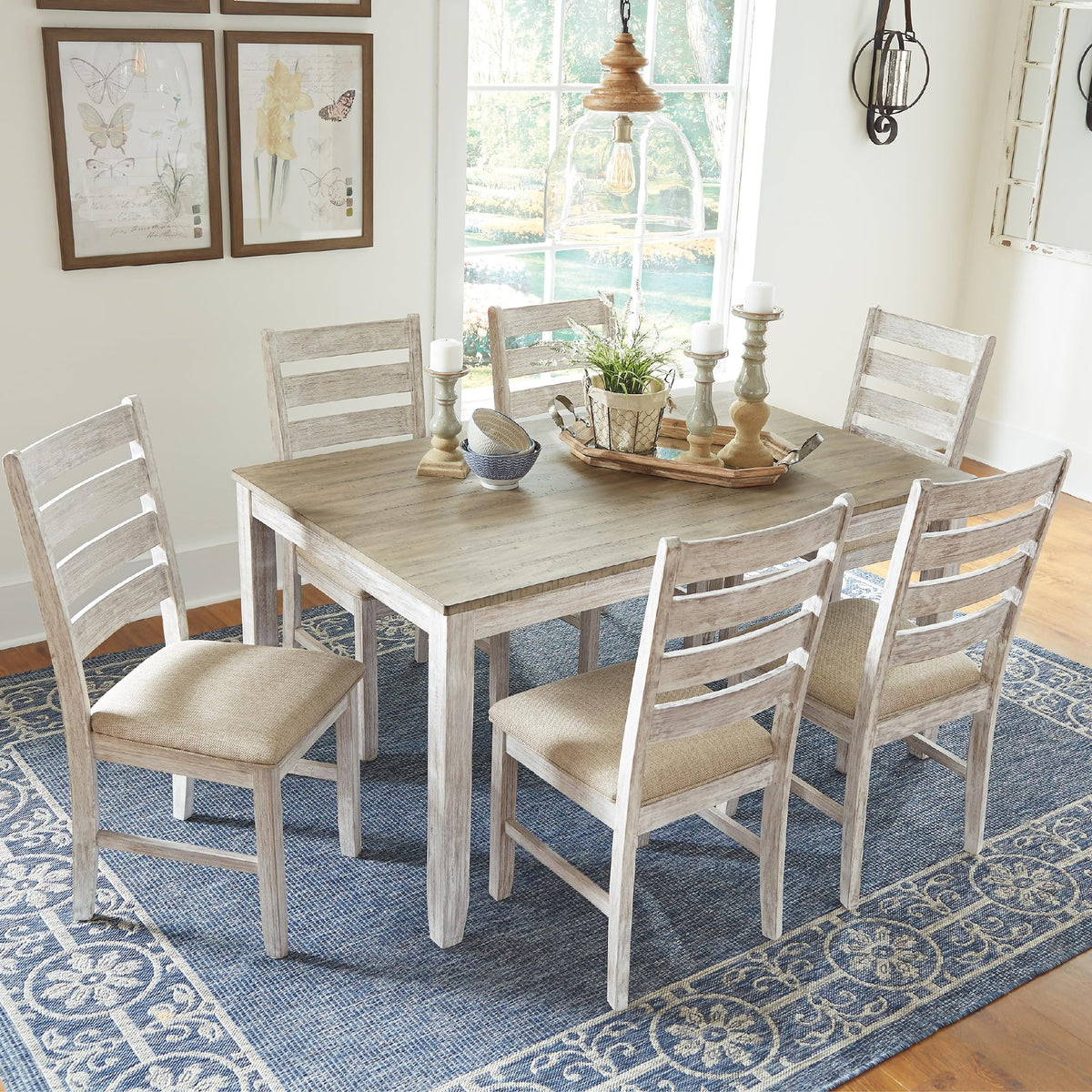 7-Piece Farmhouse Dining Set