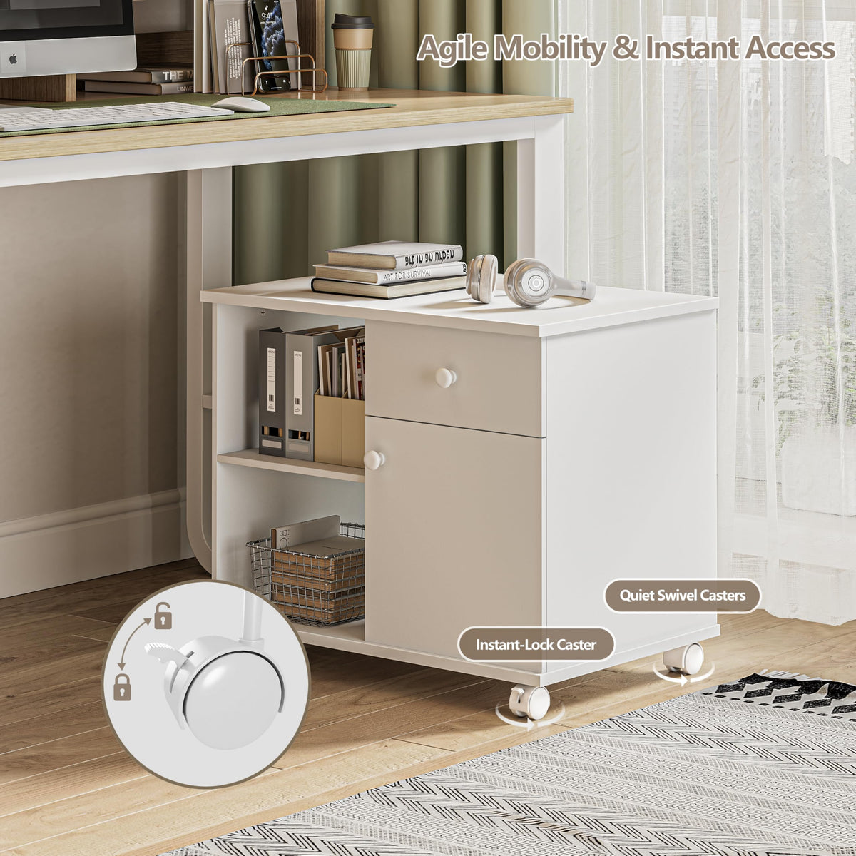 Rolling File Cabinet