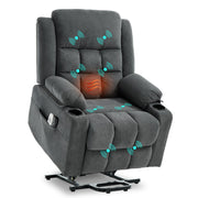 Power Lift Recliner Chair with Massage & Heat