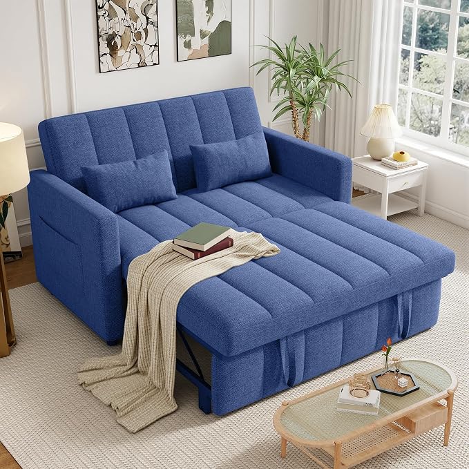 3-in-1 Convertible Loveseat Sofa Bed