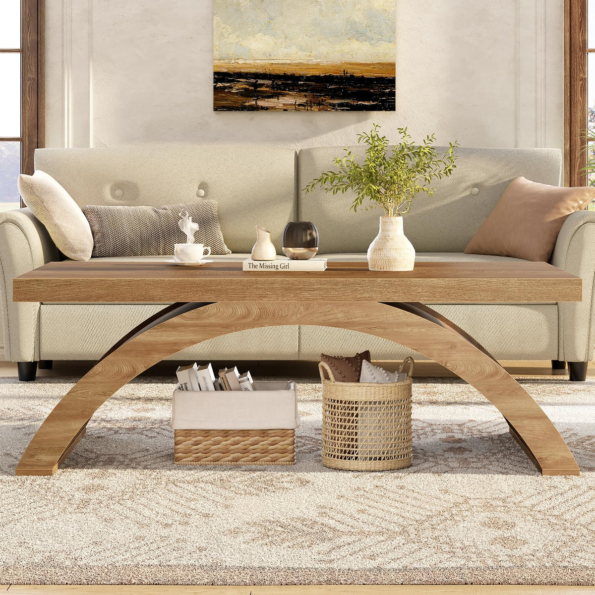 Arched Base Coffee Table