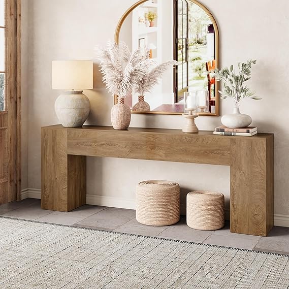 86-Inch Farmhouse Console Table