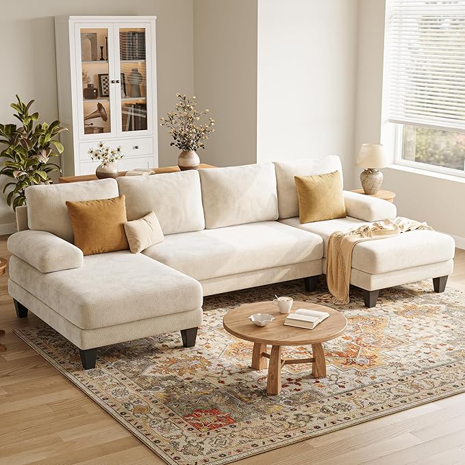 U-Shaped Sectional Sofa with Double Chaise