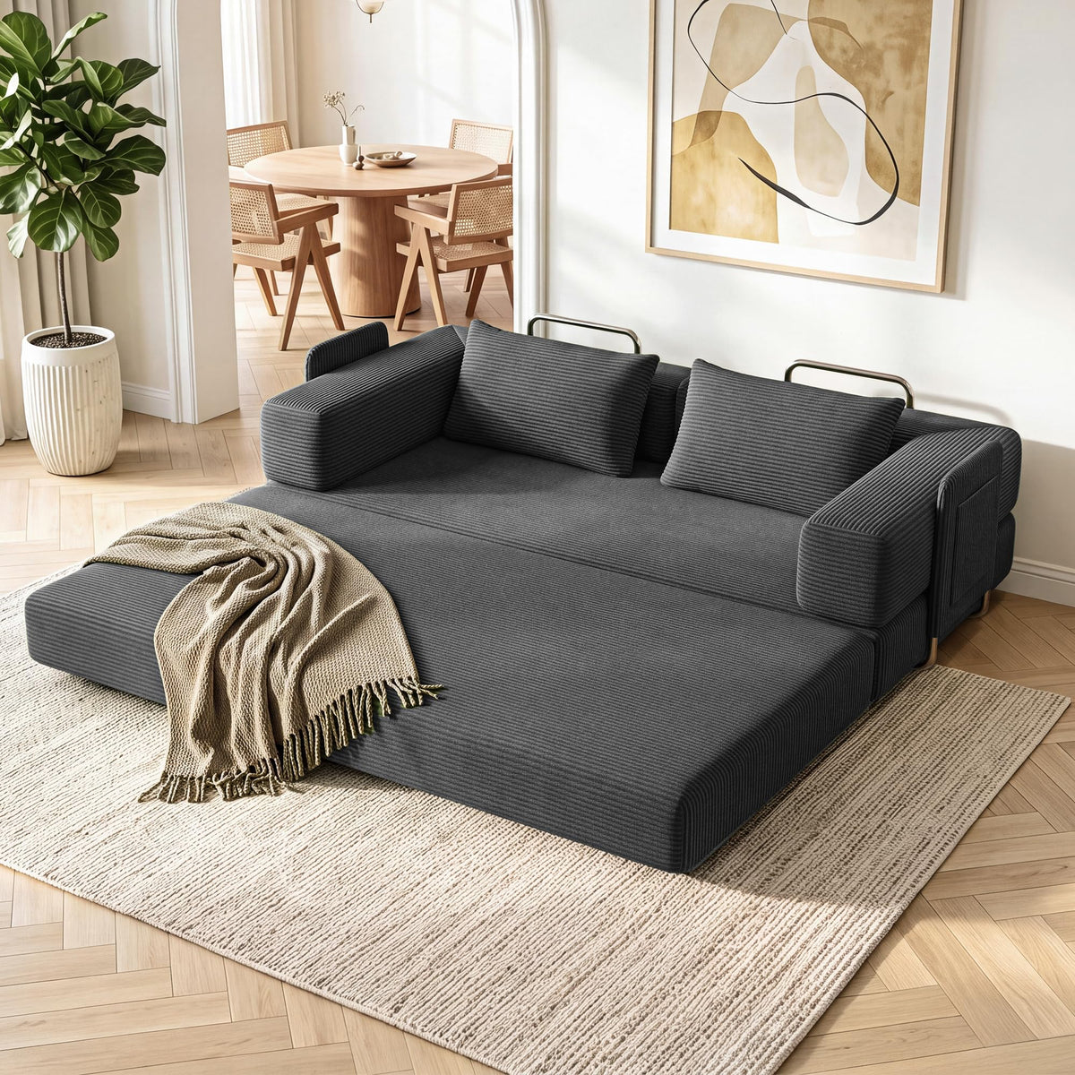 Corduroy Convertible Sofa Bed