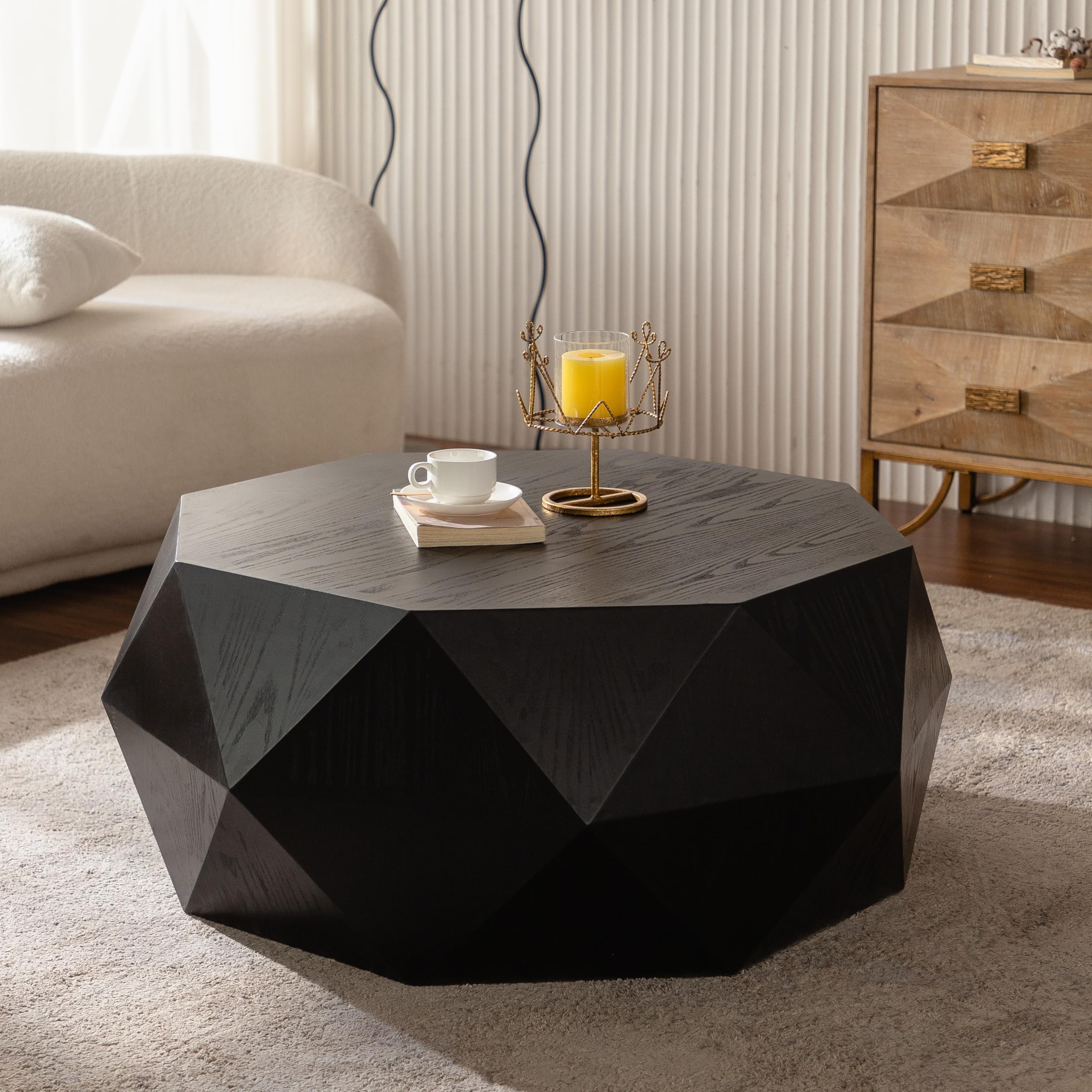 Farmhouse Drum Coffee Table