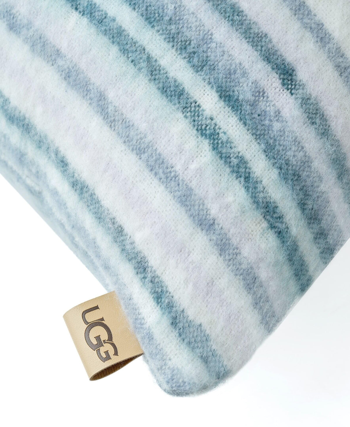 UGG Joana Bolster Knit Throw Pillow, 36" x 14", Blue (Silver Blue)