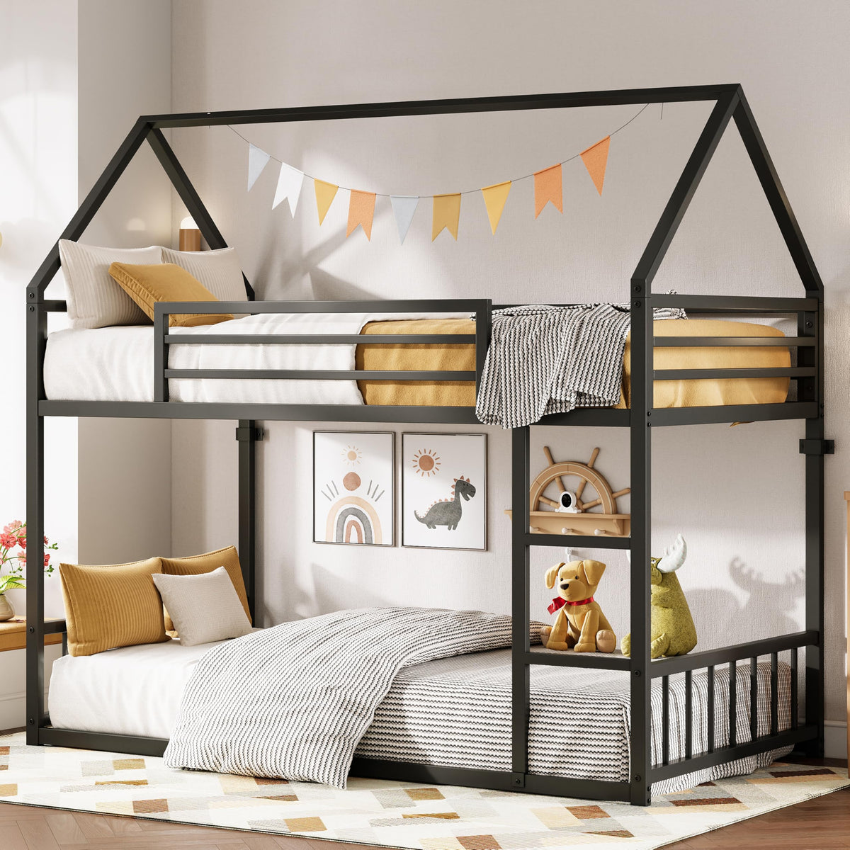 Twin XL House Bunk Bed