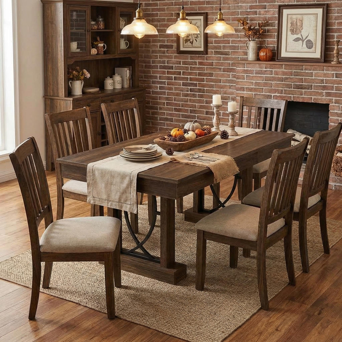 Dining Table with 2 Drawers