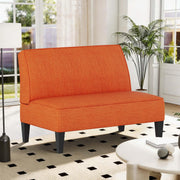Mid-Century Modern Loveseat with Back
