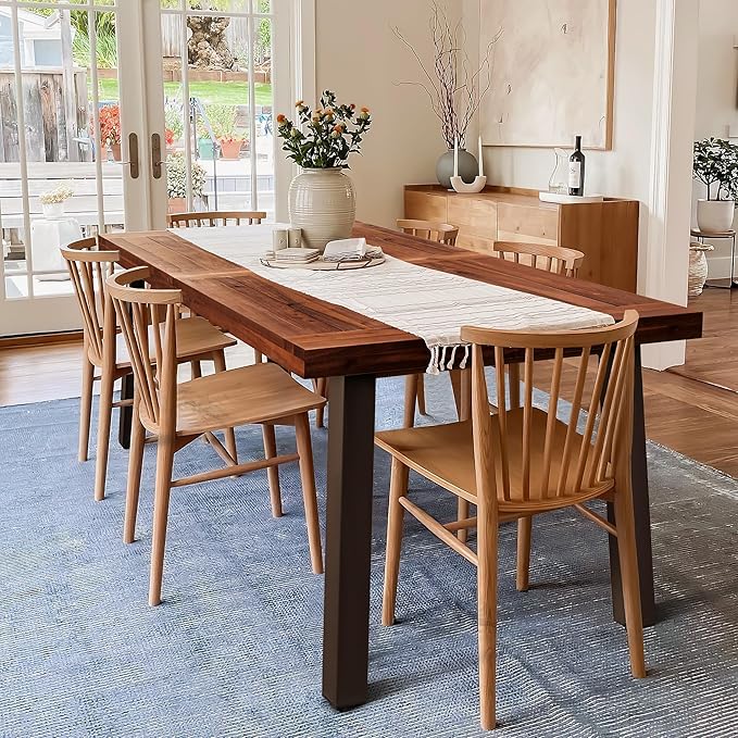 Acacia Wood Dining Table for 6