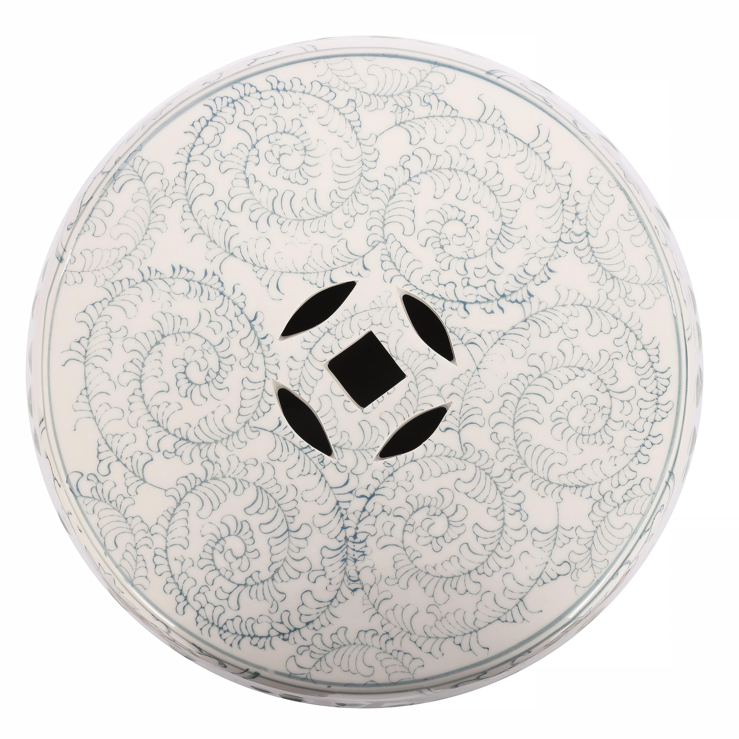 Chinoiserie Ceramic Drum Garden Stool – Double Happiness
