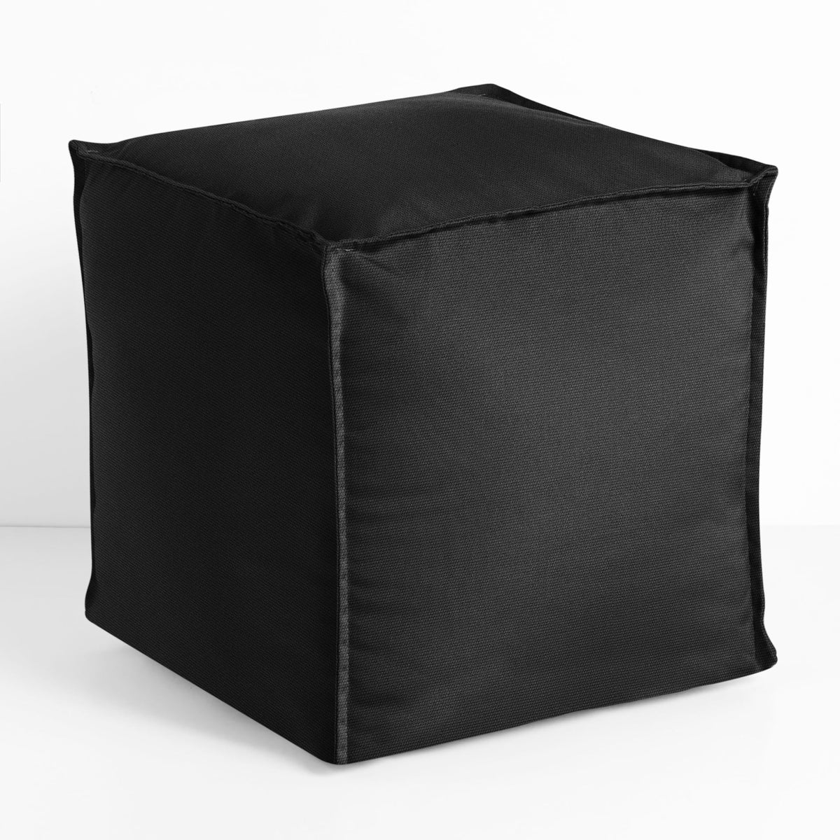 Black Outdoor Pouf Ottoman