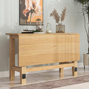 Farmhouse Drop Leaf Extendable Dining Table