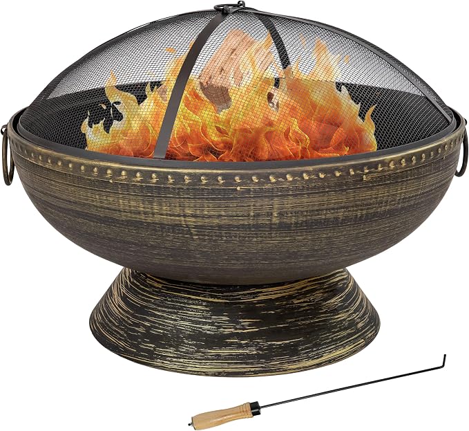 Copper Wood-Burning Fire Pit