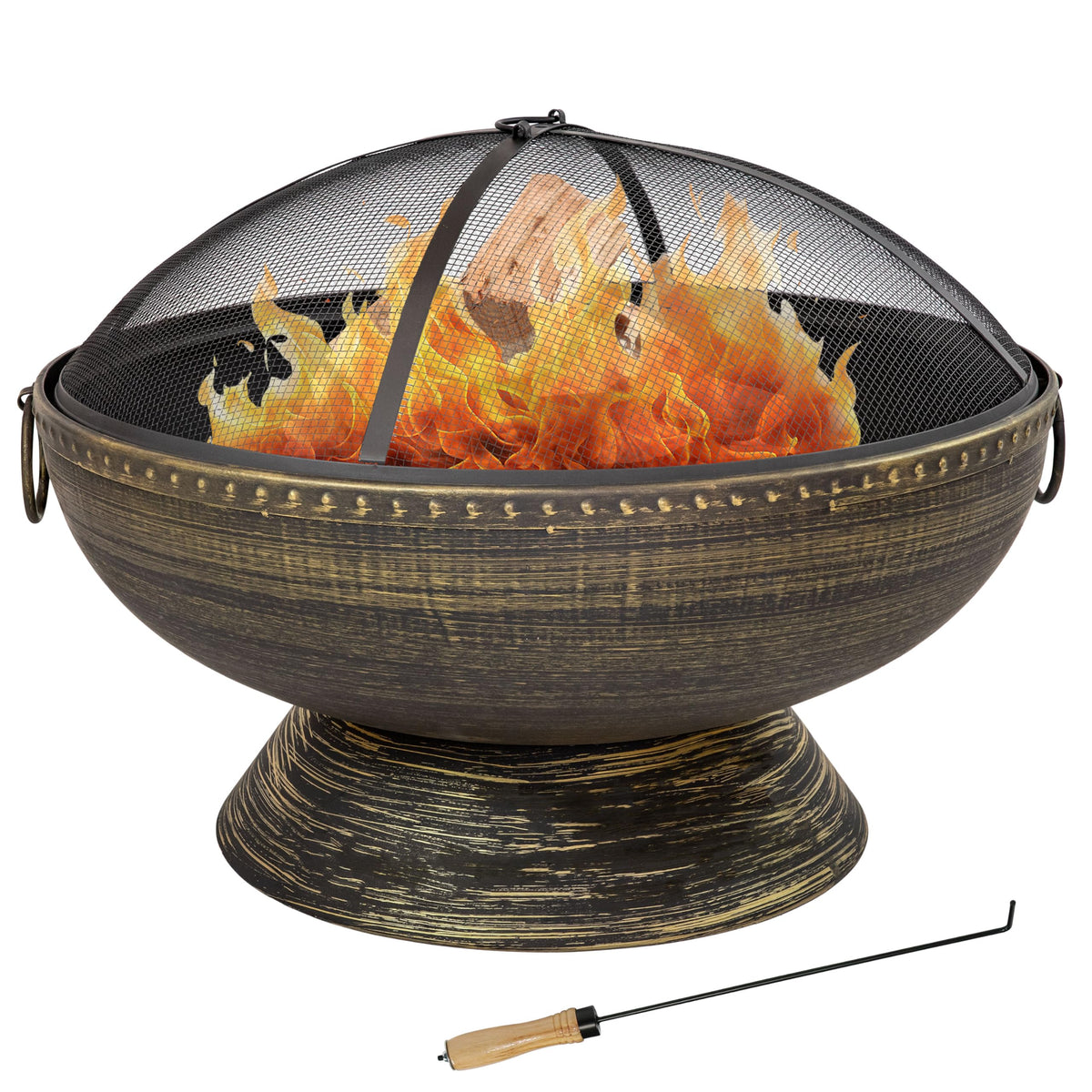 Steel Wood-Burning Fire Pit
