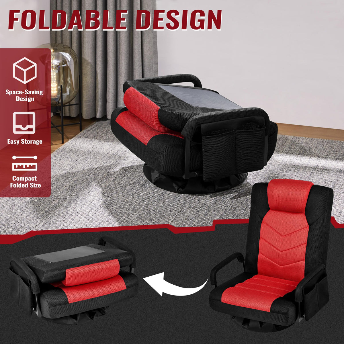 Swivel Floor Gaming Chair