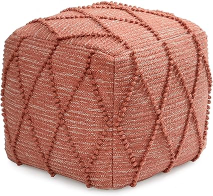 Handmade Pouf Ottoman Footrest