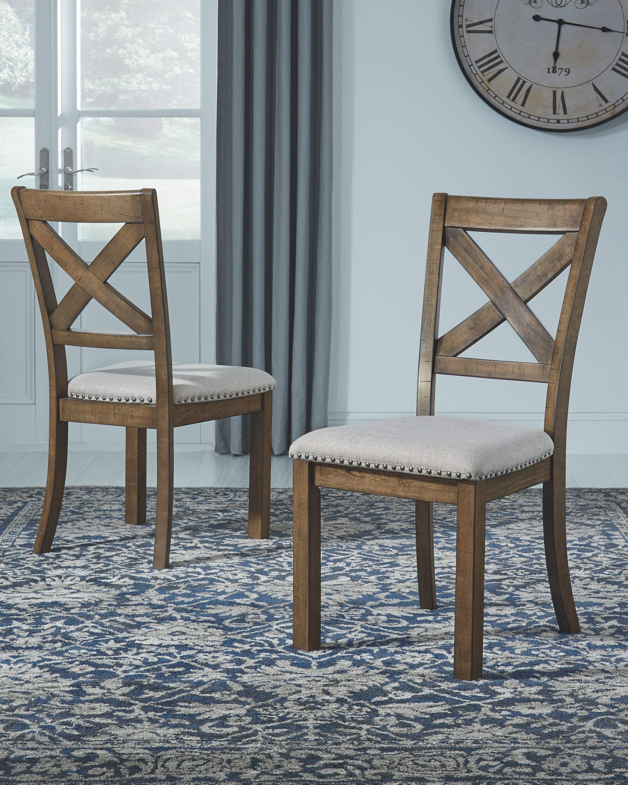 Upholstered Dining Chairs & Bench Set, Modern Farmhouse