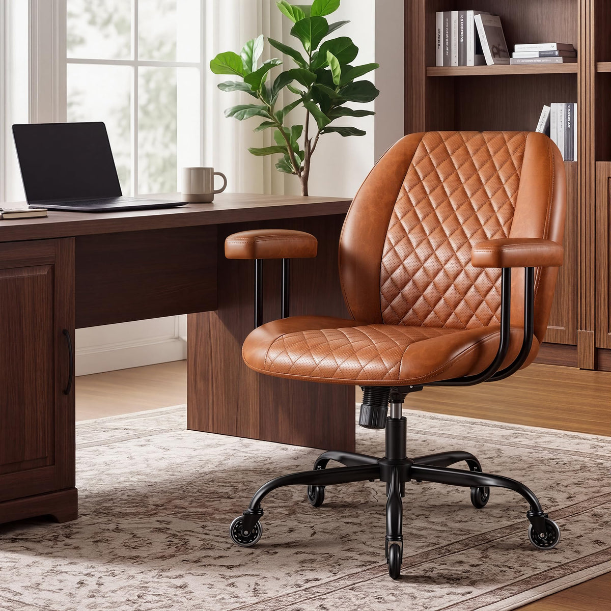 Brown Leather Office Chair