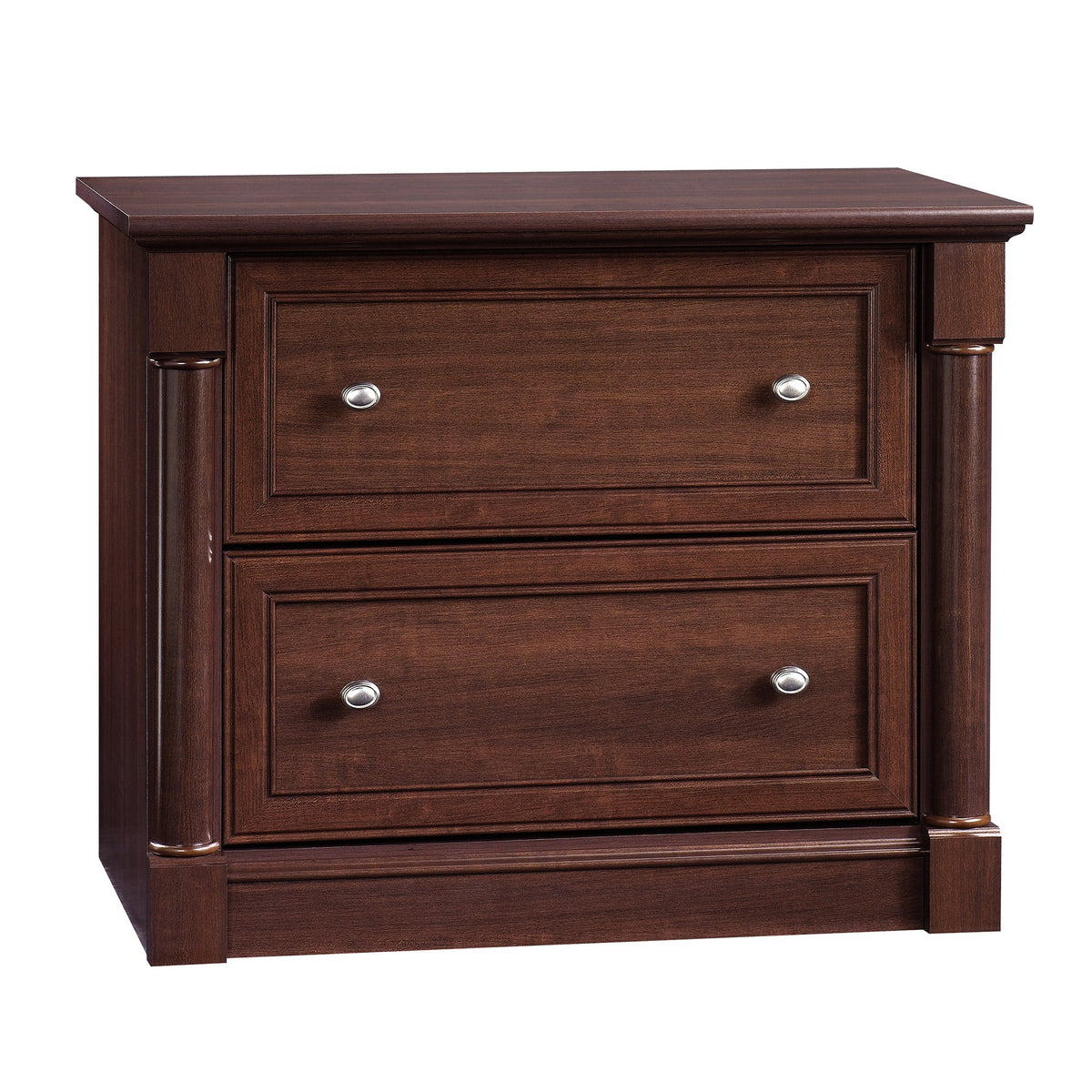 Cherry File Cabinet & Bookcase Set