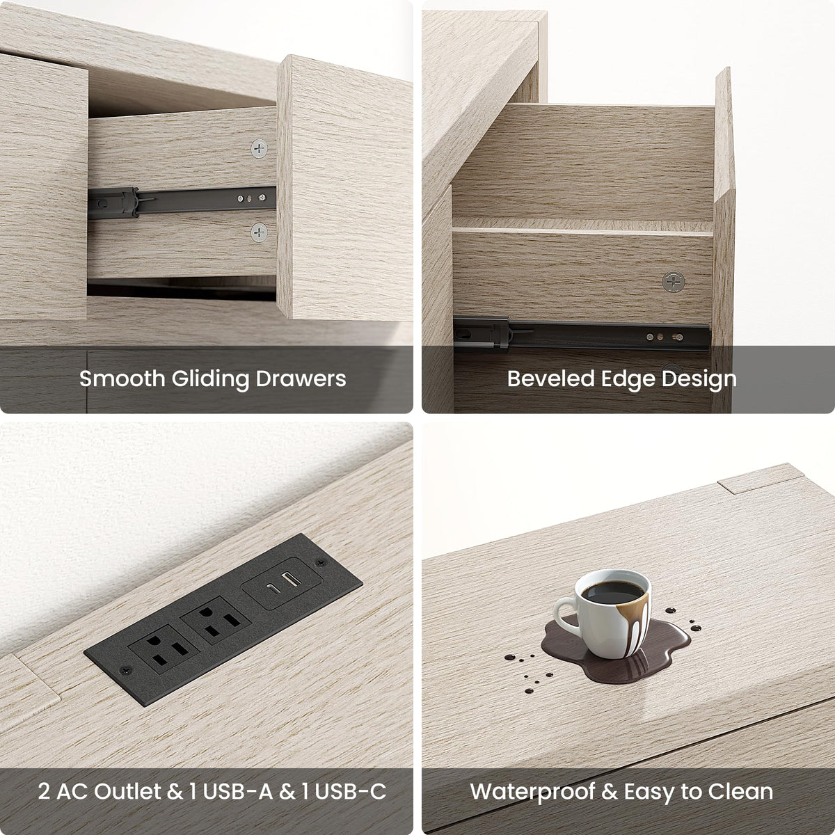 3-Piece Dresser and Nightstand Set