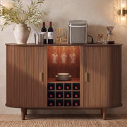 Walnut Sliding Door Sideboard