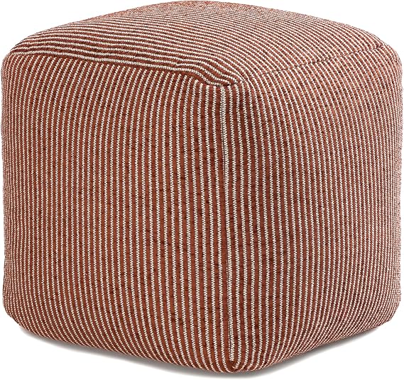 Square Pouf Ottoman Footrest