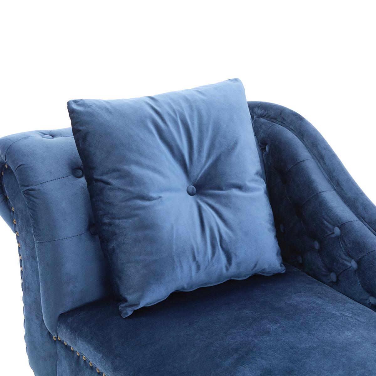 Navy Velvet Chaise Lounge