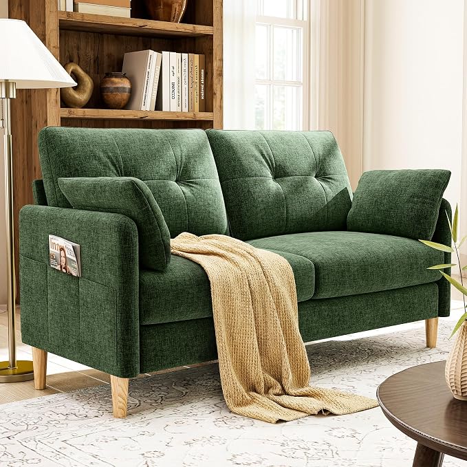 Chenille Loveseat Sofa