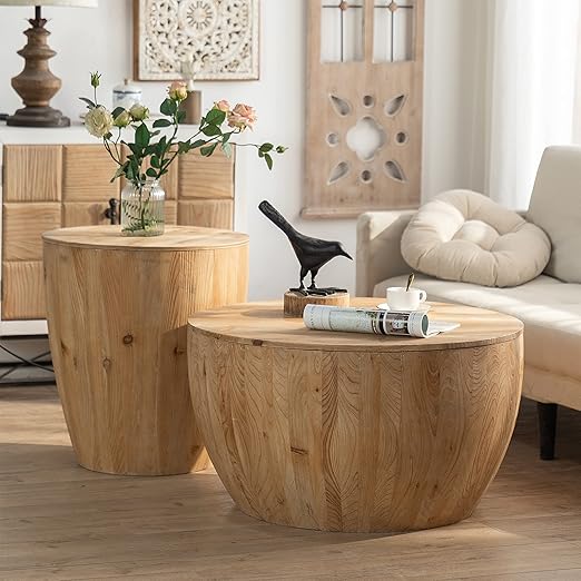 Barrel Drum Coffee Table
