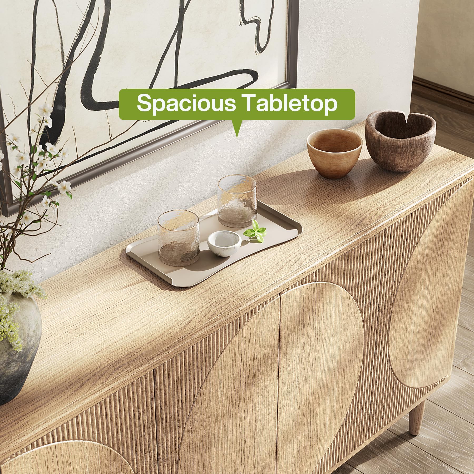 59-Inch Buffet Cabinet Sideboard with Storage