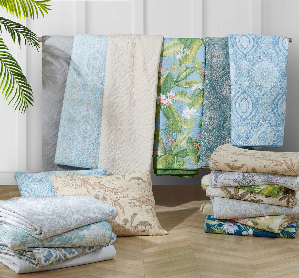 King Cotton Blend Quilt Set